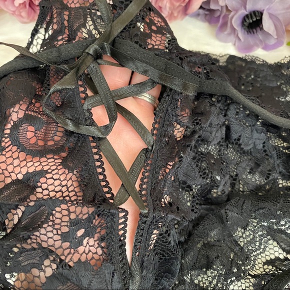 Sexy High Waist Lace Up Thong Lingerie Panties - Picture 13 of 16